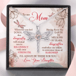Daughter To My Mom Whenever You Feel Down This Dragonfly Will Remind You Dragonfly Necklace Mothers Day Gifts Necklaces