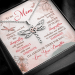 Daughter To My Mom Whenever You Feel Down This Dragonfly Will Remind You Dragonfly Necklace Mothers Day Gifts Necklaces