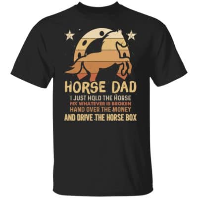 horse 2, Black, Unisex T-Shirt