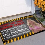 2O. Woman Alert (Sample Design) Doormat mockup 11