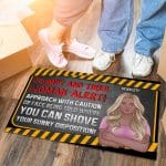 2O. Woman Alert (Sample Design) Doormat mockup 6