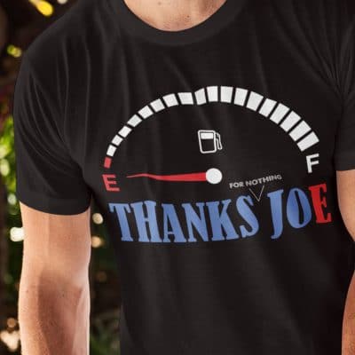 Alternative view of Thanks For Nothing Joe Funny T-Shirt