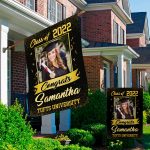 7 HG UU TIEN. Photo Graduation Flag (Sample Design 2) Garden & House Mockup 2