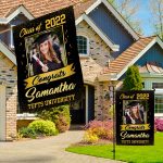 7 HG UU TIEN. Photo Graduation Flag (Sample Design 2) Garden & House Mockup 3