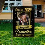 7 HG UU TIEN. Photo Graduation Flag (Sample Design 2) Garden Flag Mockup 3