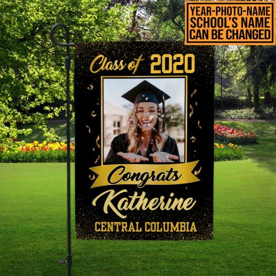 Custom Photo Congrats Class Of 2024 2025 Senior Personalized Graduation Garden Flag - 2024 Graduate House Flag