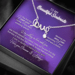 To My Beautiful Soulmate Meeting You Was Fate Love You Forever and Always Scripted Love Necklace - Birthday Gift To My Beautiful Soulmate Meeting You Was Fate Love You Forever and Always Scripted Love Necklace - Birthday Gift