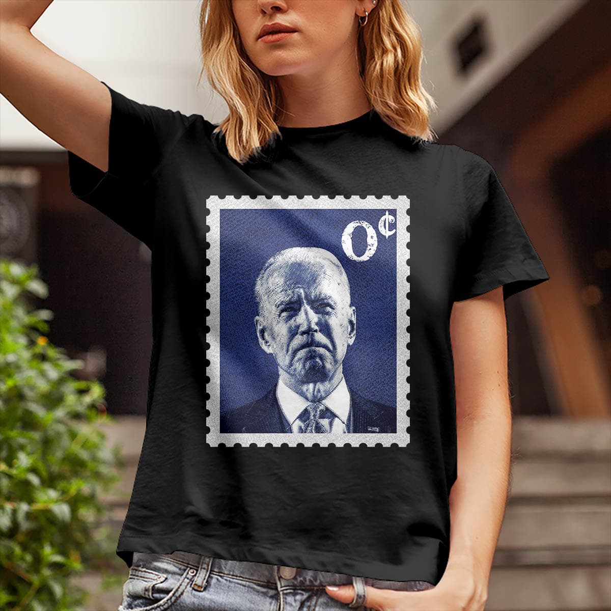 5O. Biden Stamp-8. 2D Lady T-Shirt Life Style