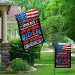 1O. Stop Supporting Biden (30x40) Garden & House Mockup 1