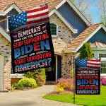 1O. Stop Supporting Biden (30x40) Garden & House Mockup 3