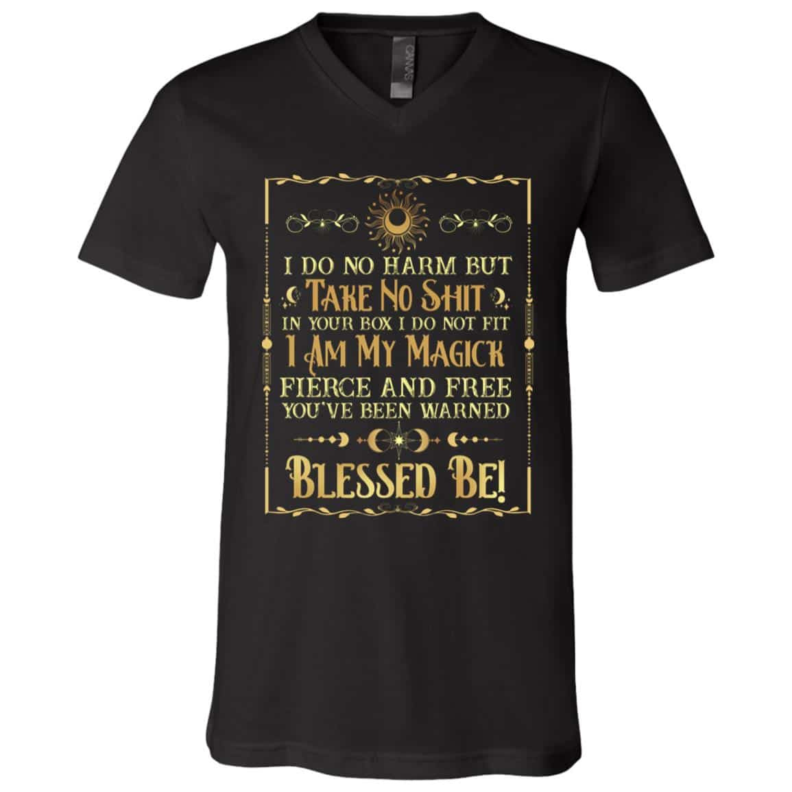 be 1, Black, V-Neck T-Shirt