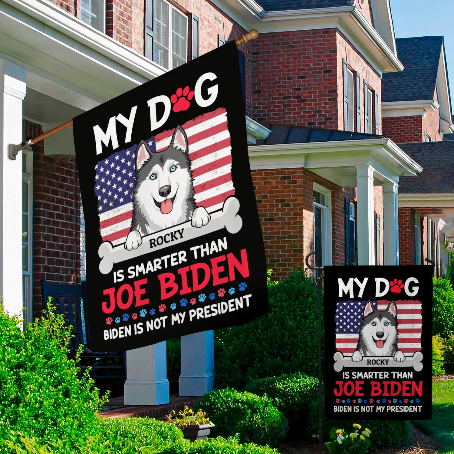 1O. Smarter Than (Sample Design 2) Garden & House Mockup 2