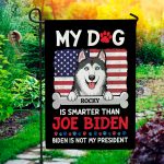 1O. Smarter Than (Sample Design 2) Garden Flag Mockup 1