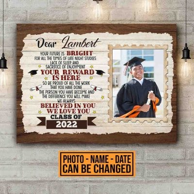 Personalized Your Future Is Bright For All The Times Of Late Night Studies Graduation Senior Canvas Prints - Poster