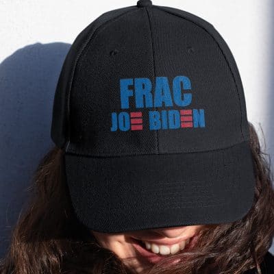 Frac Joe Biden Twill Cap - High-Profile Snapback Hat - Trucker Hat