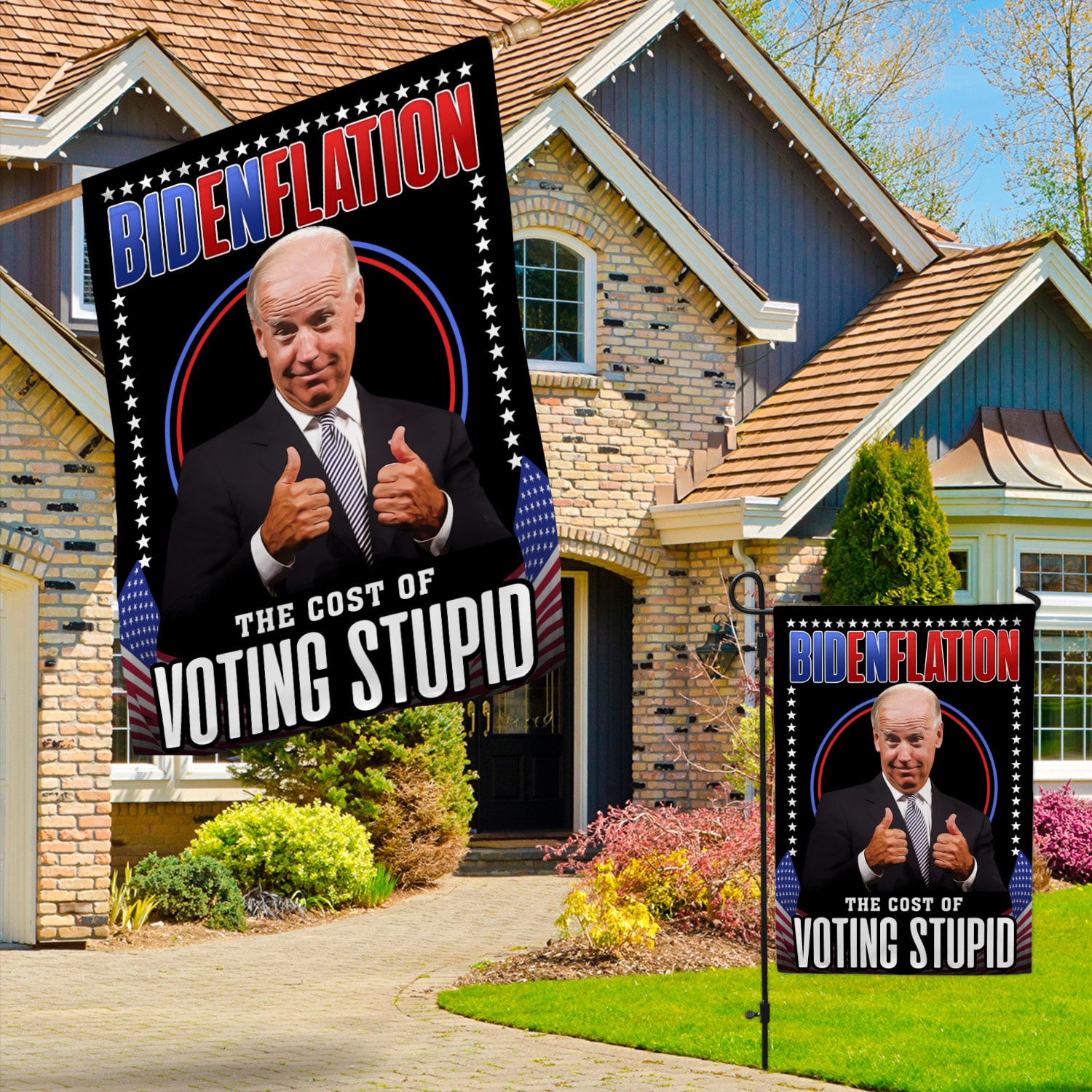 1Th. Bidenflation (30x40) Garden & House Mockup 3