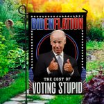 1Th. Bidenflation (30x40) Garden Flag Mockup 1