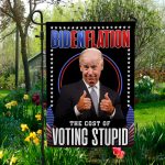 1Th. Bidenflation (30x40) Garden Flag Mockup 5
