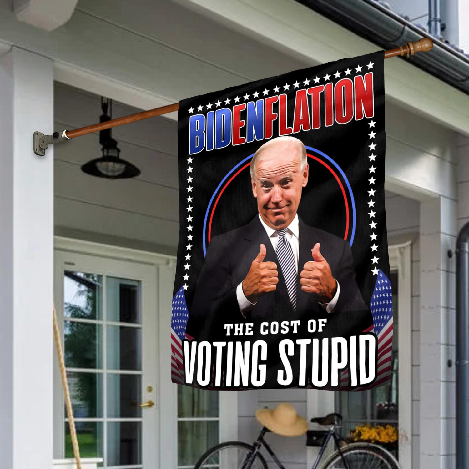 1Th. Bidenflation (30x40) House Flag Mockup 1