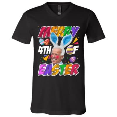 merry 1, Black, V-Neck T-Shirt