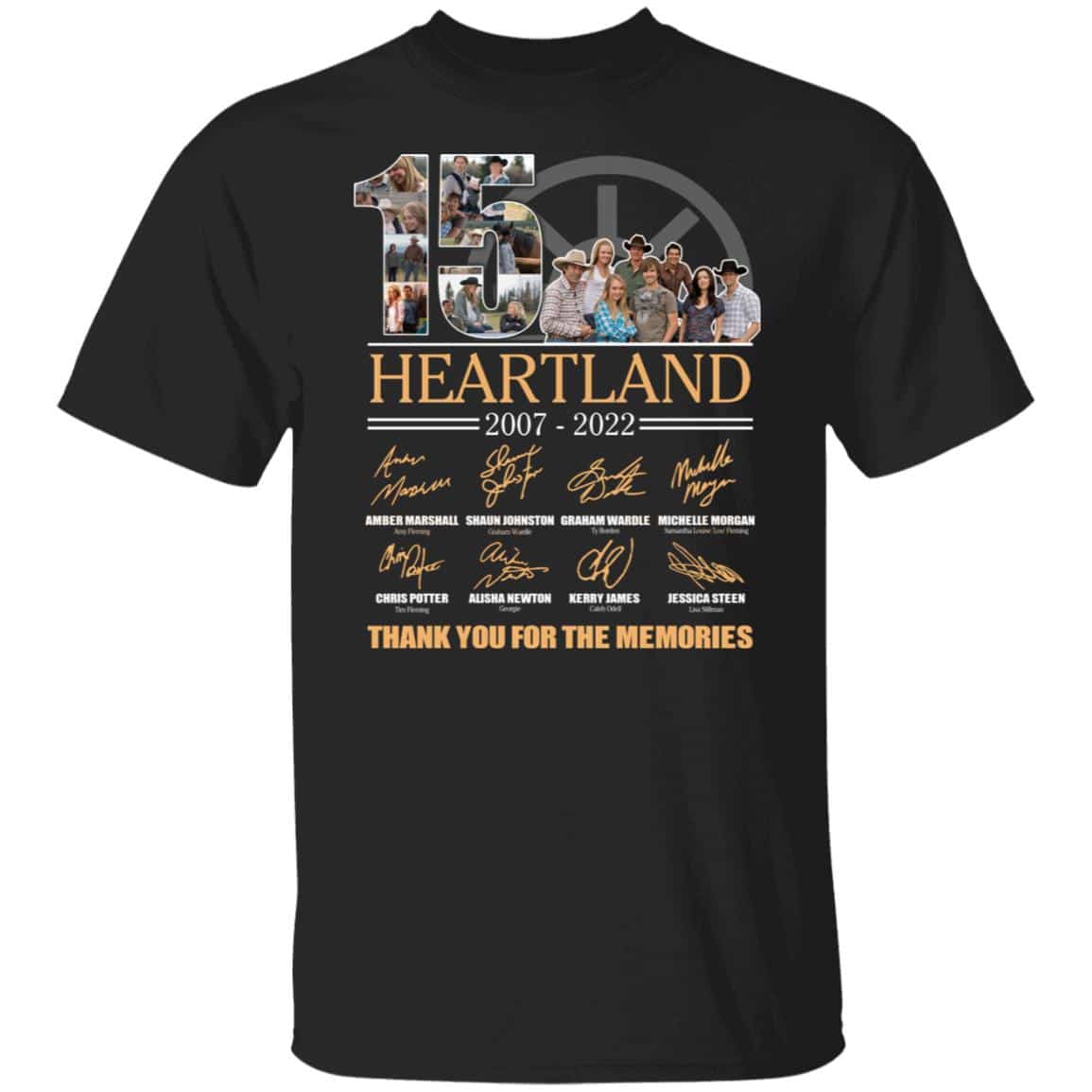 Heartland 4, Black, Unisex T-Shirt