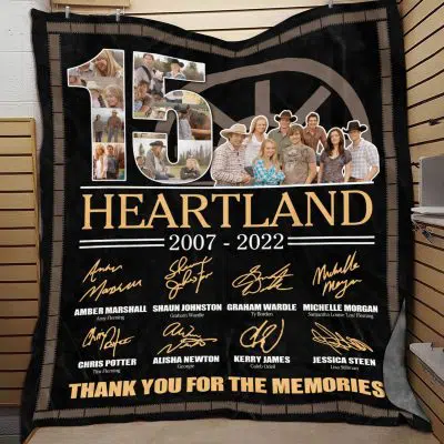 15 Years Heartland Anniversary 2022 Funny Movie Throw Blanket - Fleece Sherpa Blanket