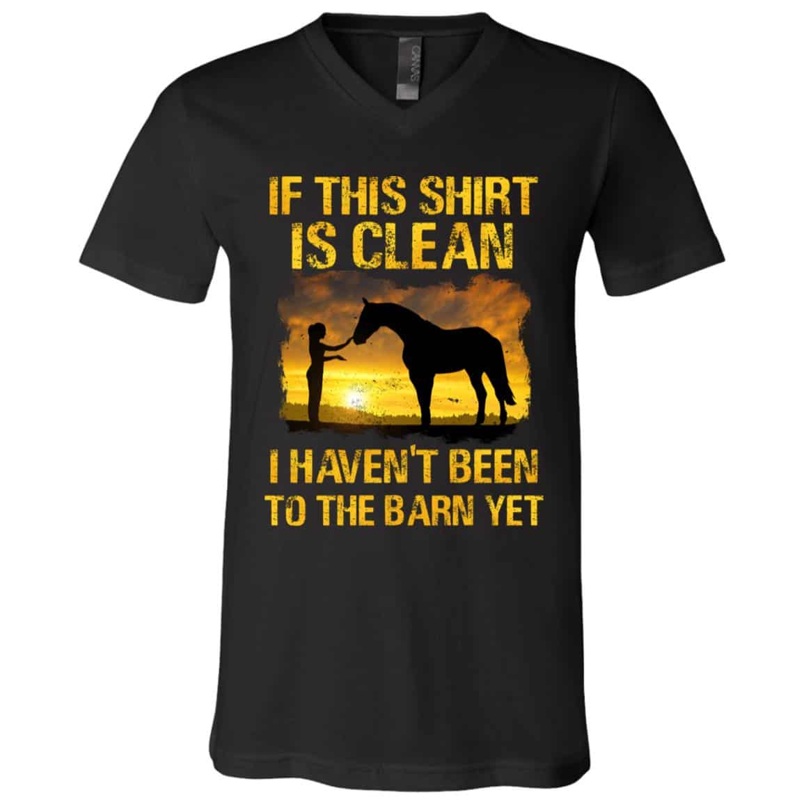 clean 2, Black, V-Neck T-Shirt