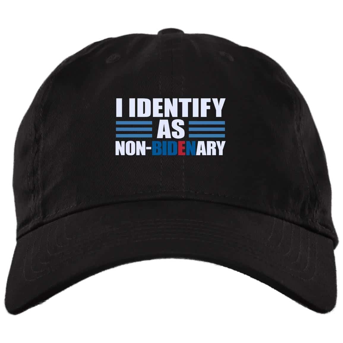 biden 3, Black, Brushed Twill Dad Cap