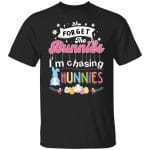 6VT. Forget The Bunnies 1, Black, Unisex T-Shirt