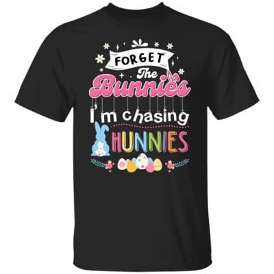 6VT. Forget The Bunnies 1, Black, Unisex T-Shirt