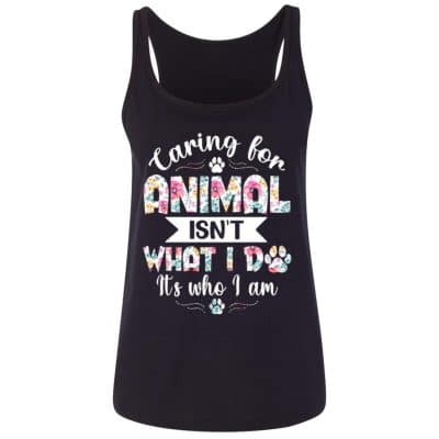 animal tank 1, Black, Ladies Tank Top