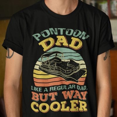 Alternative view of P0ntoon Dad Like Regular Dad but Way C0oler Vintage T-Shirt - Fathers Day Gift for Dad