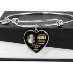 I Belong To Jesus Always On My Minds Forever In My Heart Heart Necklace - Bangle - Birthday Gift Jewelry
