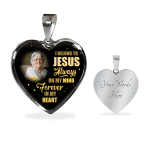 I Belong To Jesus Always On My Minds Forever In My Heart Heart Necklace - Bangle - Birthday Gift Jewelry