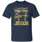 7. Faith iN Jesus Tee 2 1, Navy, Unisex T-Shirt