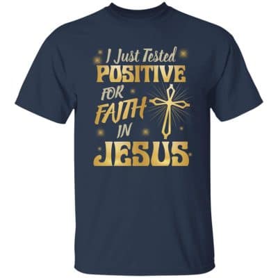 7. Faith iN Jesus Tee 2 1, Navy, Unisex T-Shirt
