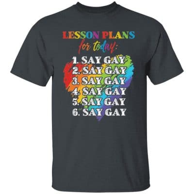 1Th. Say Gay 1, Dark Heather, Unisex T-Shirt