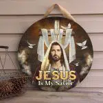 1. Jesus Is My Savior Door Sign (3) Door Sign Mockup 4