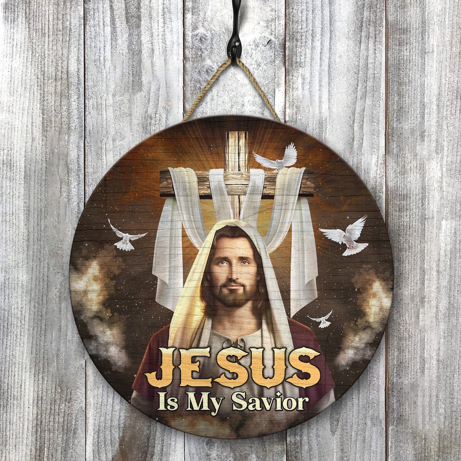 1. Jesus Is My Savior Door Sign (3) Door Sign Mockup 8