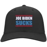 1Th. Biden Sucks hat, Black, Twill Cap
