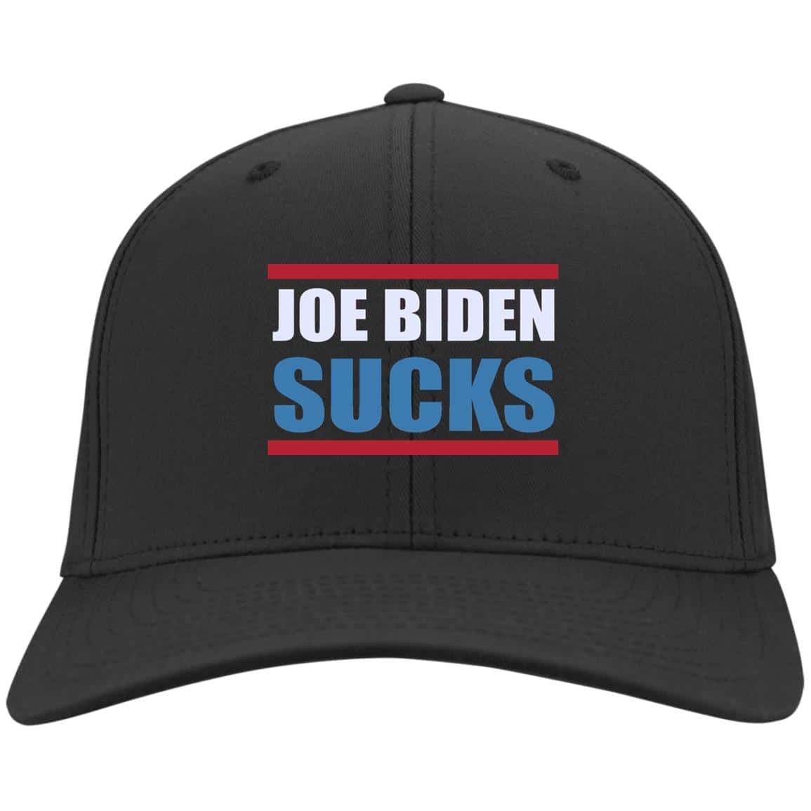 1Th. Biden Sucks hat, Black, Twill Cap
