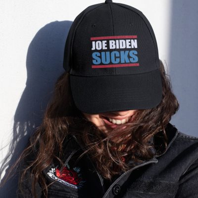 Alternative view of Joe Biden Sucks Twill Cap - High-Profile Snapback Hat