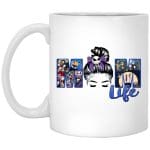 1. Mom life Skellington (3) mug, White, 11 oz. White Mug