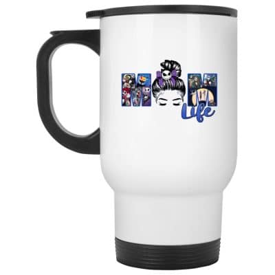 14 oz. White Travel Mug