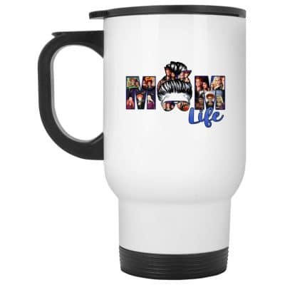 14 oz. White Travel Mug