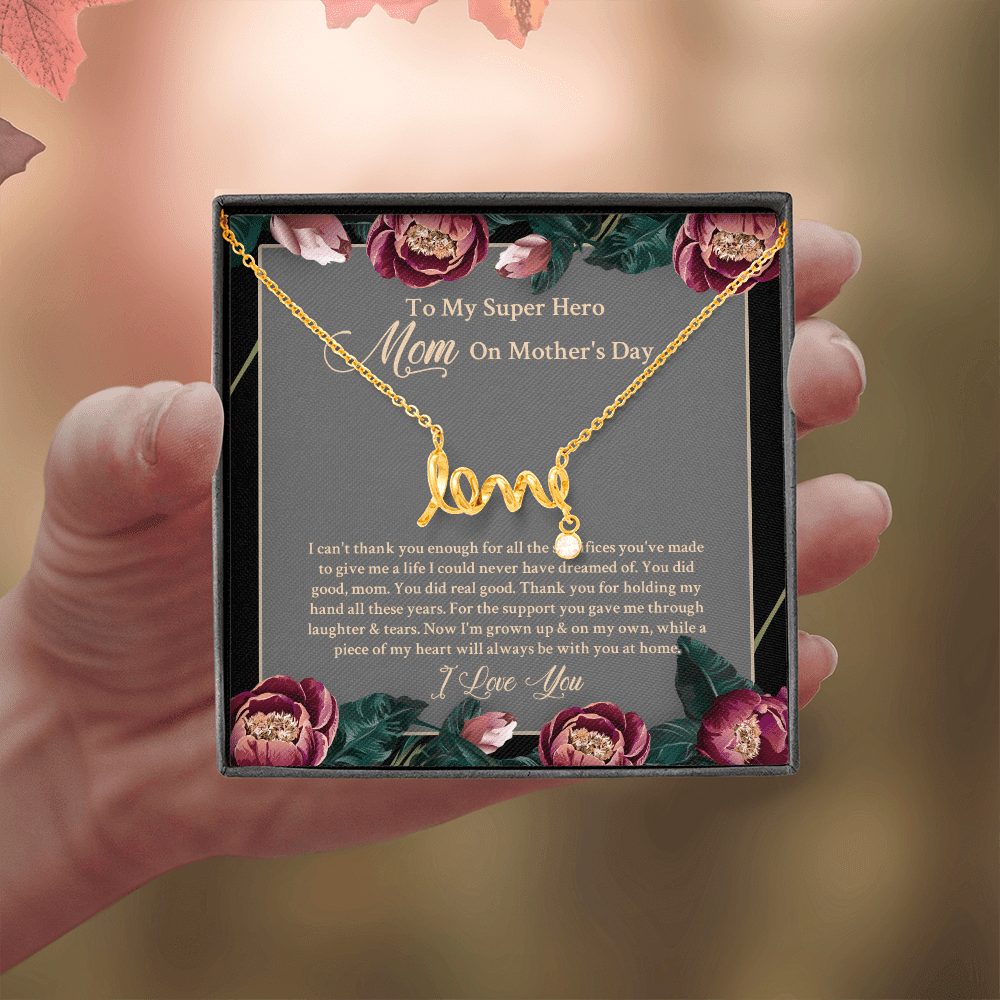 To My Super Hero Mom Scripted Love Test