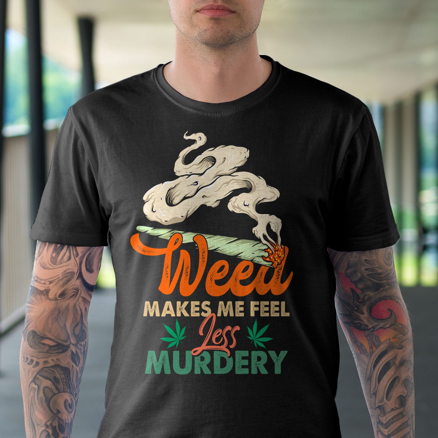 3VT. Weed Makes Me Feel shirt mk1