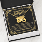For Our Daughter Our Little Girl Has Grown Up Too Fast And Another Milestone Infinity Heart Pendant Necklace