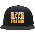 beer 2, Black, Flat Bill Premium Snapback beer 2, Black, Flat Bill Premium Snapback