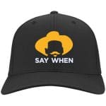 when 1, Black, Twill Cap